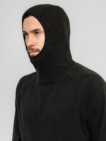 Кофта-ниндзя (с капюшоном), мужская, цвет "Чёрная скала"