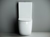 Ceramica Nova Metropol CN4001 Напольный пристенный унитаз с бачком с ультра тонким сидением с функцией плавного закрытия, цвет: белый