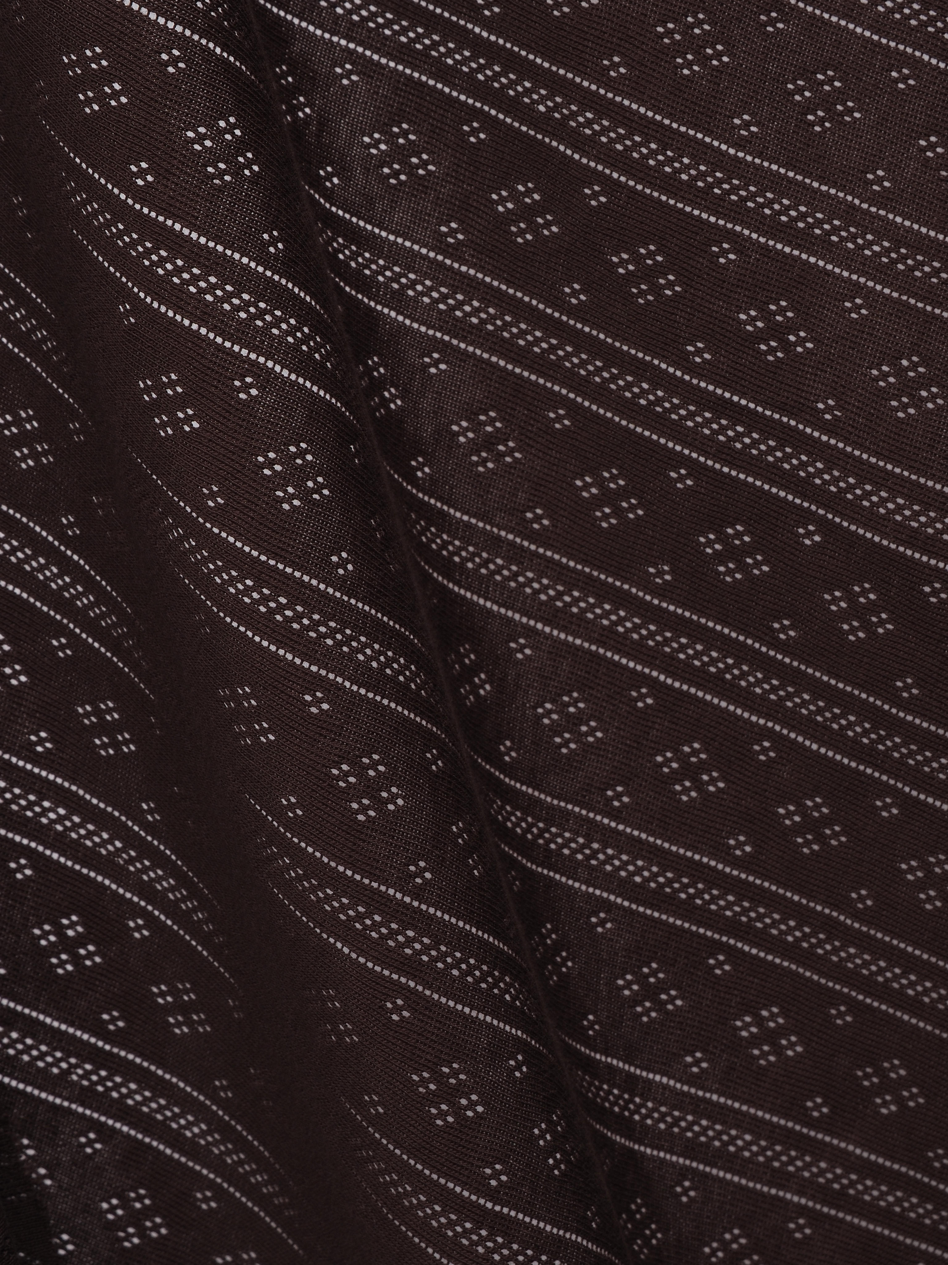 Рибана ажурная цвет шоколад, хлопок с эластаном