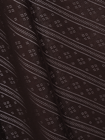 Рибана ажурная цвет шоколад, хлопок с эластаном