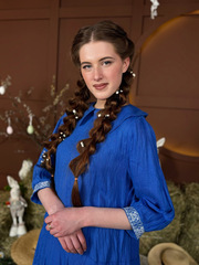 Веренея. Платье льняное с вышивкой PL-422614