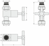 Сунержа 32-1409-1234 Вентиль прямой (крест) G 1/2" НР х G 3/4" НГ (Золотой шёлк)