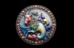 Силиконовый молд Знак зодиака Овен 3 см