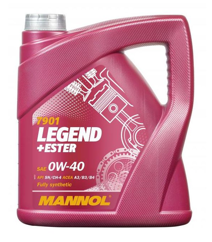 СИНТЕТИЧЕСКОЕ МОТОРНОЕ МАСЛО MANNOL LEGEND ESTER 0W-40 4 Л. MN7901-4 (1001) (Аналог 2261, 105892)