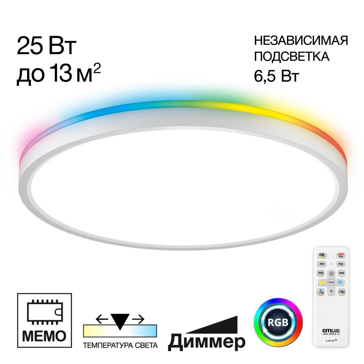 Потолочный светодиодный светильник Citilux Norma CL749320
