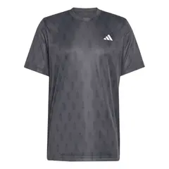 Теннисная футболка Adidas Club Climacool Graphic - carbon/black