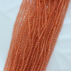 Шпинель граненая 3 мм, оранжевая К145