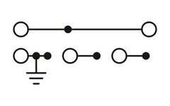 STIO 2,5/4-PE/2B/L-Заземляющие клеммы для выполнения проводки в зданиях