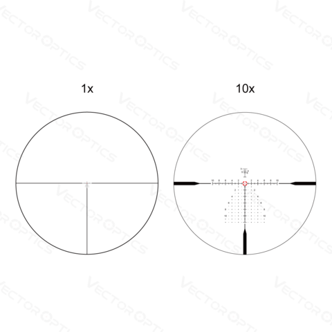 Vector Optics Continental X10 1-10x28 ED FFP, сетка VET-CTR, (SCFF-47)