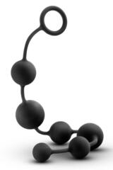 Черная анальная цепочка Black Anal Beads - 40,6 см. - 