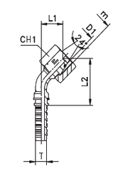 Фитинг DN 20 DKO-S (Г) 30x2 20 (45) CAST