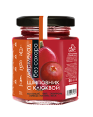 Мармелад Шиповник с клюквой ФИТНЕС-ЛИНИЯ 200 г  БЕЗ САХАРА Сам бы ел