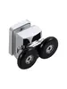 Aquatek AQ ARI KV 08020GM AQ ARI KV 08020GM Душевой уголок квадратный, двери раздвижные 800x800x2000 профиль оружейная сталь, стекло прозрачное
