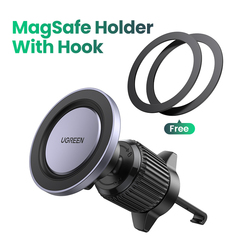 Автодержатель UGREEN LP845 (65764) Air Vent Magnetic Car Phone Mount, серый