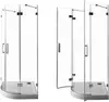 Aquanet 185418 Компл.1 - NWD2242 Beta 900x900x2000 шторка полукруг распашные двери стекло прозрачное хром (R480) (185418)