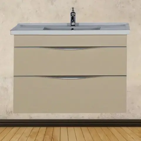 Aquanet 212703 Тумба с раковиной Aquanet Эвора 100 бежевый (212703)