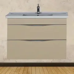 Aquanet 212703 Тумба с раковиной Aquanet Эвора 100 бежевый (212703) фото