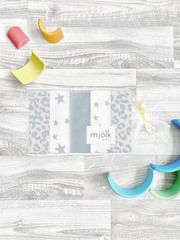 Набор платочков-слюнявчиков Mjölk Blue Leopard