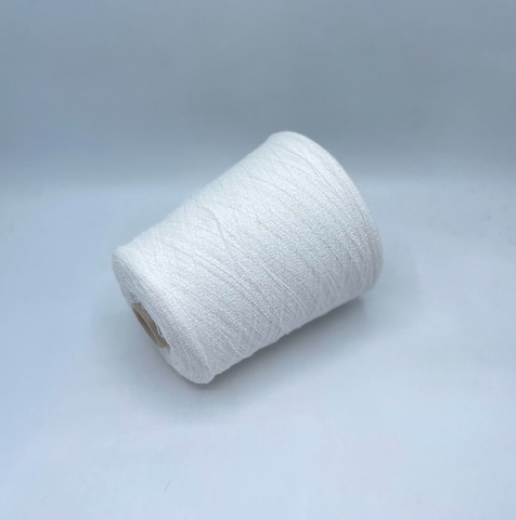 Бобинная пряжа (пр.Италия),art-Souple 1500м/100гр. 58% Хлопок, 10% Кашемир, 32% Полиэстер, цвет-Белый(501/159), арт.35052