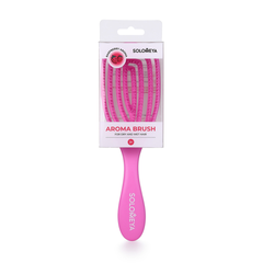 Расческа для сухих и влажных волос АРОМАТ МАЛИНЫ Wet Detangler Brush Oval Raspberry, 1 шт