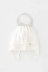 шапка  для девочки  КВ 20368/1ш/белый