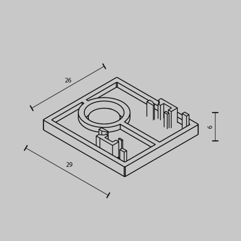 Комплектующие для трековой системы Maytoni Accessories for tracks exility TRAM034EC-41B
