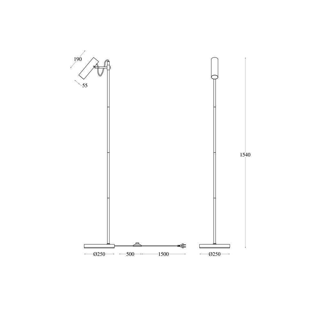 Торшер Maytoni Technical Bansky MOD129FL-01W