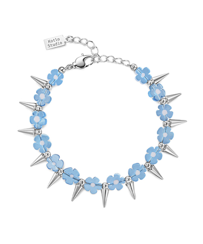 Браслет Spooky Flowers Silver-Blue