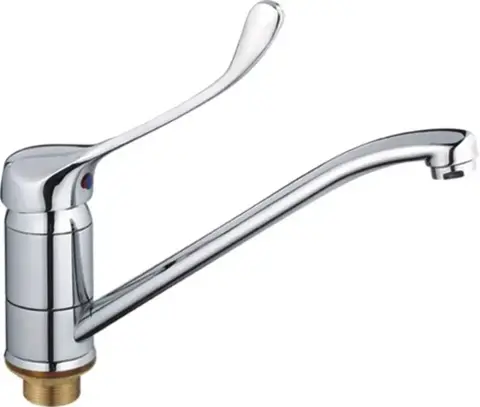 Смеситель для раковины с хирургической ручкой Haiba HB4954 латунь, хром