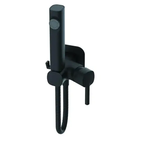 Смеситель с гигиеническим душем HAIBA HB5518-7 черный