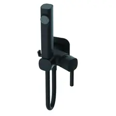 Смеситель с гигиеническим душем HAIBA HB5518-7 черный