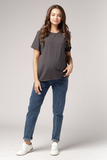 Футболка для беременных 18116 темно-серый