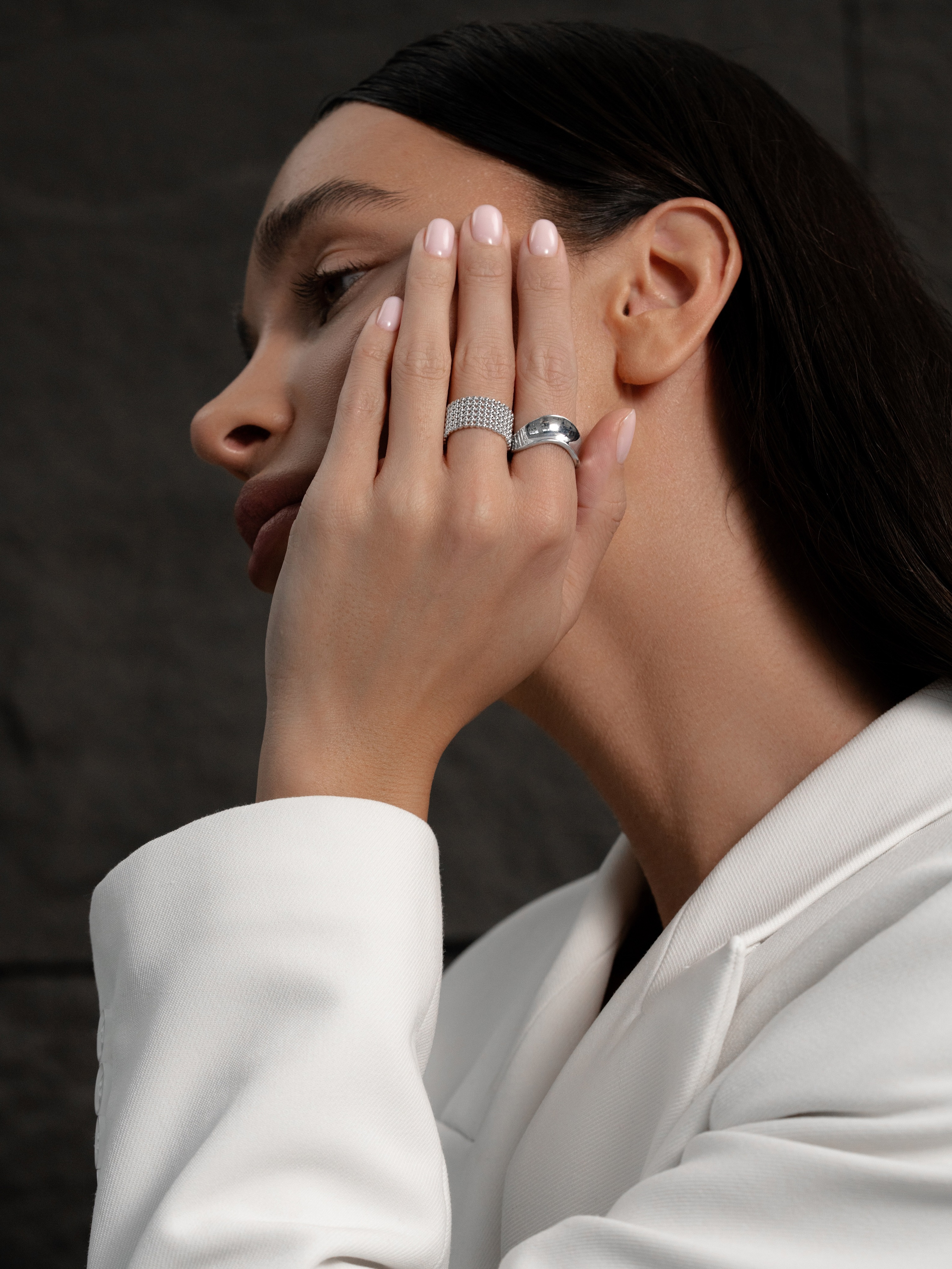 Кольцо Алмазный поток