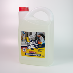 Белизна-гель-отбеливатель 3 в 1 DIONA MAGIC 5 л/4