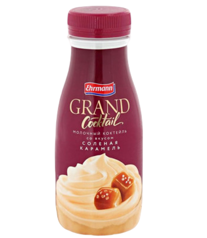 Йогуртный коктейль Гранд 4,0% соленая карамель 260г