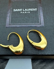 20130- Серьги-конго YSL из латуни с позолотой (дутые) lux