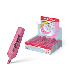 
          Текстовыделитель, Erich Krause "Visioline V-12 Spring", розовый, скошенный, 0.6-5.2 мм, 10 шт/уп, картонная коробка-дисплей