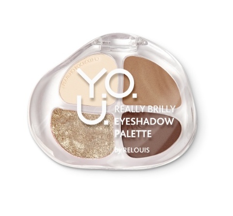 RELOUIS Y.O.U. Палетка теней для век Really Brilly тон:02 Platinum