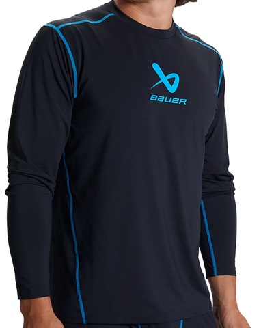 Верх с длин.рукавом BAUER S22 BASICS BL LS TOP YTH XL