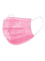 Маска медицинская розовая 3-х слойная (1 упак. 50 шт.)