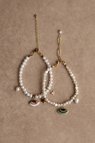 Браслет из жемчуга с глазом