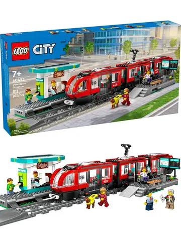 Конструктор City 60423 Трамвай и станция в центре города