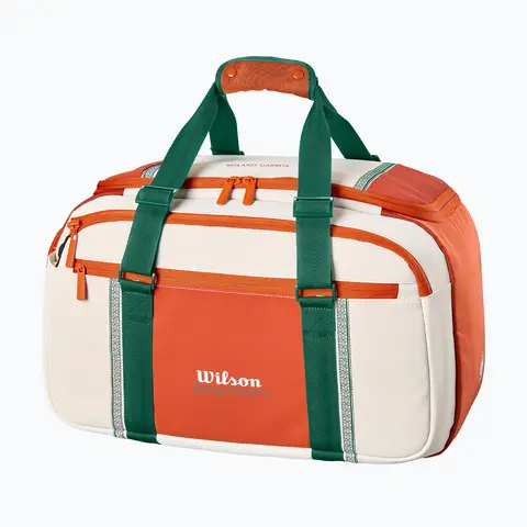 Теннисная сумка Wilson Roland Garros Small Duffel 2026 Cream/Clay/Green
