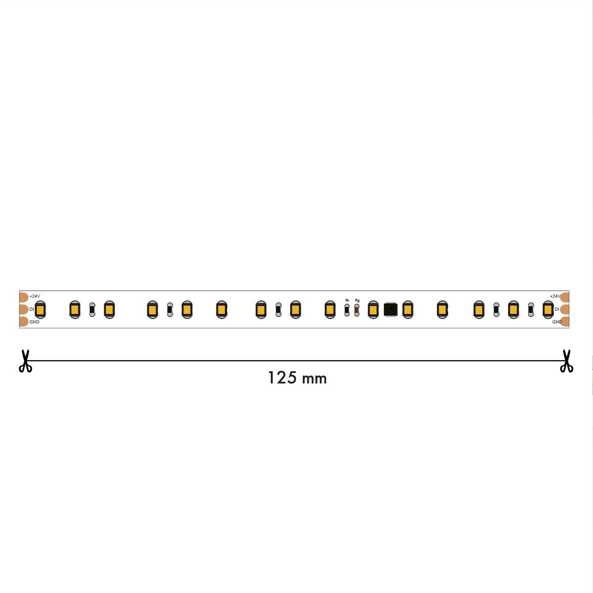 Светодиодная лента Favourite 10W/m 400LED/m 2835SMD дневной белый 5M 2003-41020