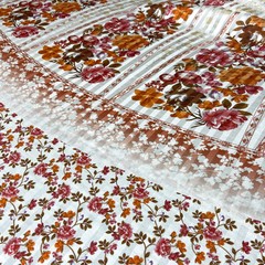 Ткань шифон шелковый купон с цветами Etro 1120