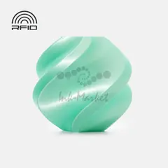Пластик для 3D-печати Bambu Lab PLA Silk+, 1.75 мм, 1 кг, мятный (Mint), на катушке, A06-G1-1.75-1000-SPL