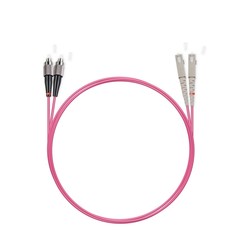 Патч Корд Оптоволоконный SC/UPC-FC/UPC MM OM4 50/125 Duplex 3.0мм 1 м