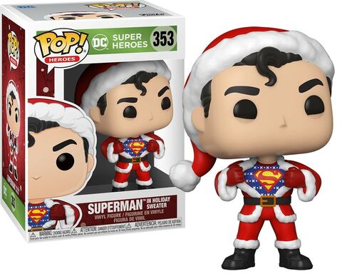 Funko Pop! Heroes:DC Holiday-Superman w/Sweater