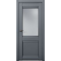 Купить Межкомнатная дверь эмалит Co 12.1 Кобальт антрацит стекло сатинат