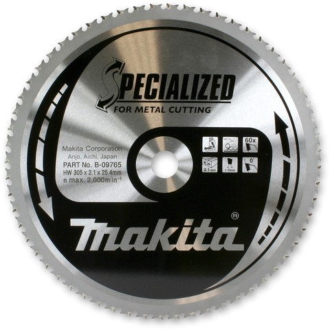 Диск Makita по стали 305х25,4х2,3 мм/78T, –5°, MTCG B-29418